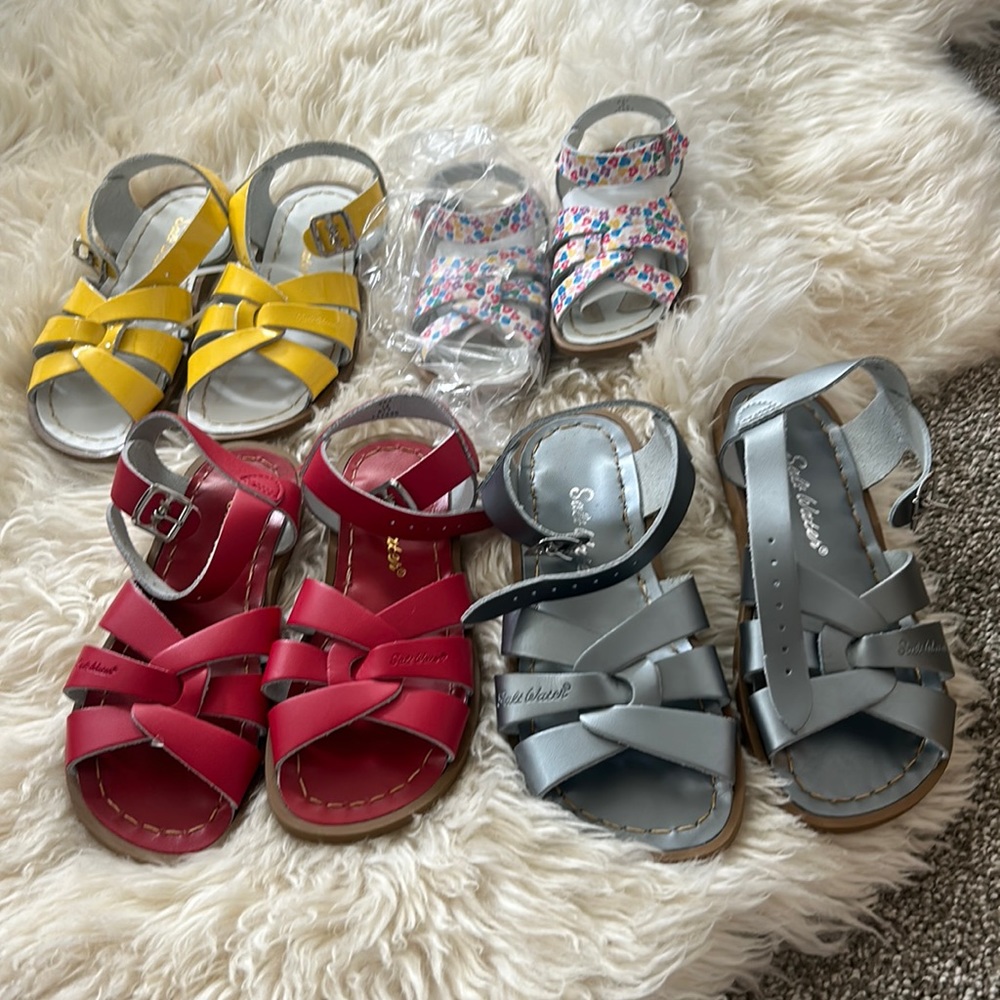 Salt water sandals different colors